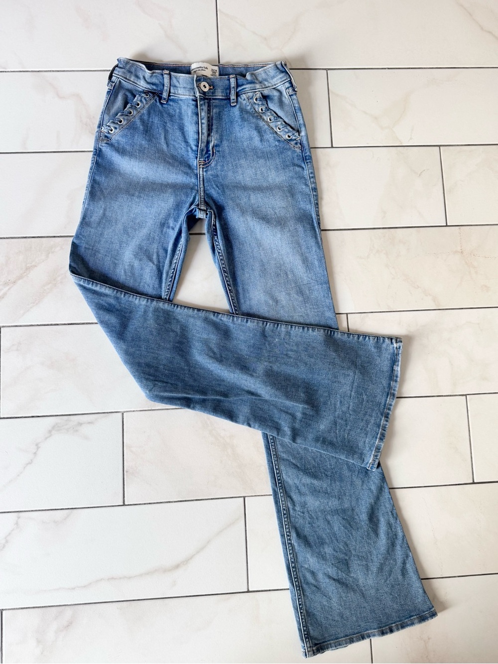 Abercrombie kids jeans - high waisted flare size 13/14 long